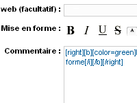 Aperçu de la barre d'outils