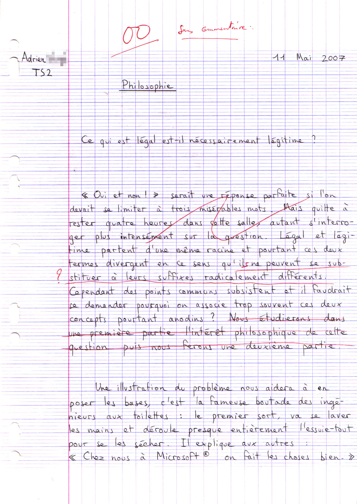 devoir de philosophie